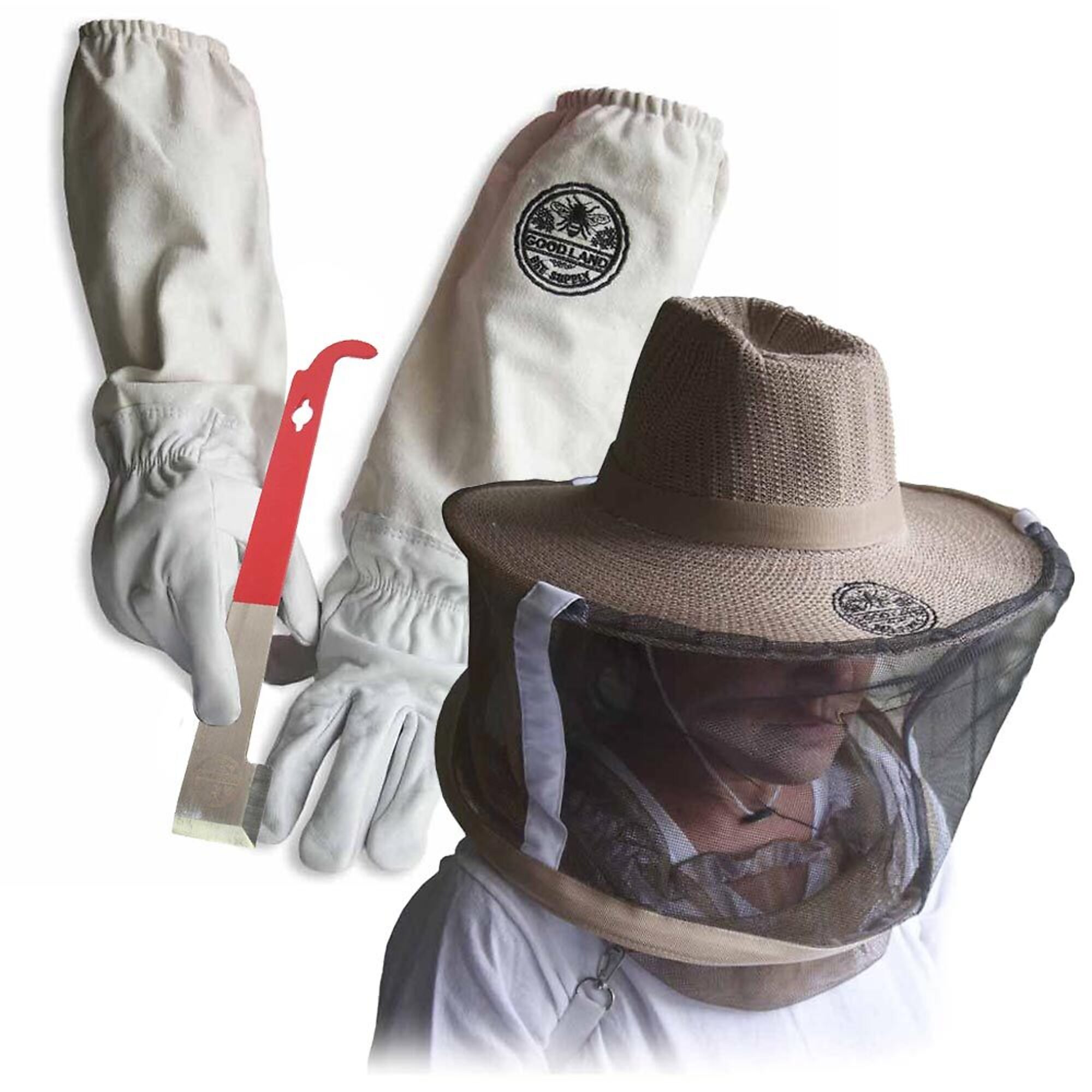 Goodland Bee Supply Gloves Veil J-Hook XXL